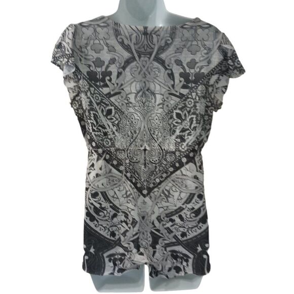 Live and Let Live Top Boho Embellished Rhinestone & Silver Studs Blouse - Picture 5 of 7